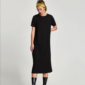 ZARA Long Textured Dress